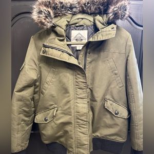 Ladies Beaver Canoe Winter Bomber Jacket - Size Large